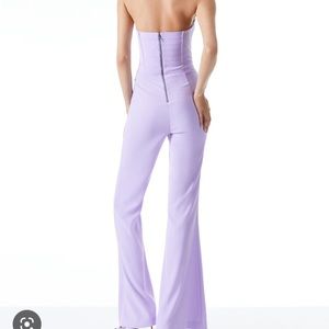 Alice & Olivia Lavera Jumpsuit Lavender 6